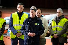 Pedro Sanchez Visits Accident Victims In Adamuz - Spain