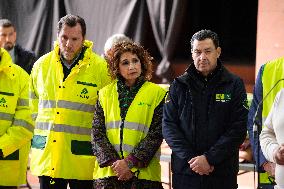 Pedro Sanchez Visits Accident Victims In Adamuz - Spain