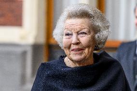 Princess Beatrix At the Work Symposium Connected in Freedom - Utrecht