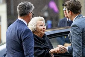 Princess Beatrix At the Work Symposium Connected in Freedom - Utrecht