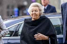 Princess Beatrix At the Work Symposium Connected in Freedom - Utrecht