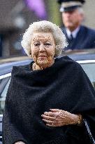 Princess Beatrix At the Work Symposium Connected in Freedom - Utrecht