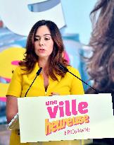 Sarah Knafo Press Conference - Paris