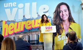 Sarah Knafo Press Conference - Paris