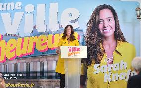 Sarah Knafo Press Conference - Paris