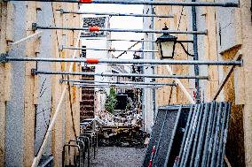 Damage After Explosion and Fire in Utrecht City Center - Netherlands