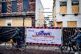 Damage After Explosion and Fire in Utrecht City Center - Netherlands