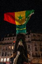 Celebration After Senegal's Victory at The African Cup of Nations - Paris