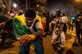 Celebration After Senegal's Victory at The African Cup of Nations - Paris