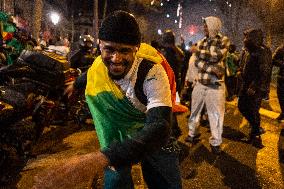 Celebration After Senegal's Victory at The African Cup of Nations - Paris