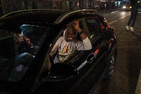 Celebration After Senegal's Victory at The African Cup of Nations - Paris
