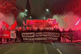Protest against Davos meeting