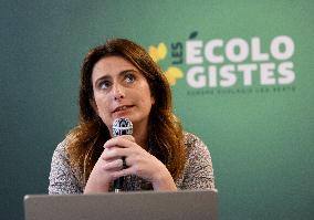 Marine Tondelier Press Conference - Paris