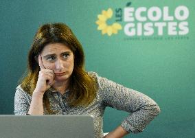 Marine Tondelier Press Conference - Paris