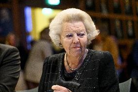 Princess Beatrix At the Work Symposium Connected in Freedom - Utrecht