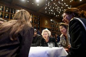 Princess Beatrix At the Work Symposium Connected in Freedom - Utrecht