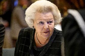 Princess Beatrix At the Work Symposium Connected in Freedom - Utrecht