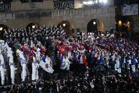 San Sebastian Flag Hoisting Launches 100th Tamborrada - Spain
