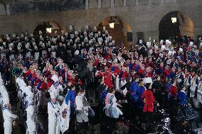 San Sebastian Flag Hoisting Launches 100th Tamborrada - Spain