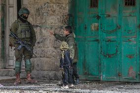 Hebron Curfew - West Bank