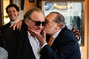 Gerard Depardieu Reconciles With Rino Barillari - Rome