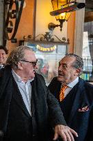 Gerard Depardieu Reconciles With Rino Barillari - Rome