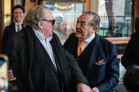 Gerard Depardieu Reconciles With Rino Barillari - Rome