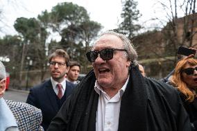 Gerard Depardieu Reconciles With Rino Barillari - Rome