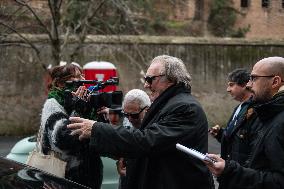 Gerard Depardieu Reconciles With Rino Barillari - Rome