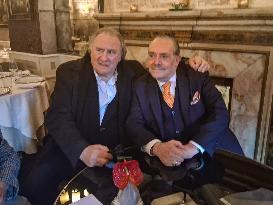 Gerard Depardieu Reconciles With Rino Barillari - Rome
