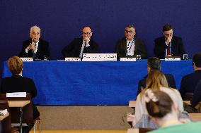 Sebastien Martin At Press Conference - Paris