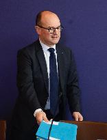 Sebastien Martin At Press Conference - Paris