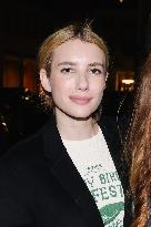 Emma Roberts at Nobu Restaurant for Dinner During MFW - Milan