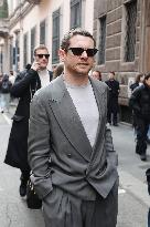 MFW - Ralph Lauren Fashion Show Guests Arrivals