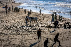 Gaza Port After Storm - Palestine