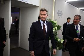 David Beckam at World Economic Forum Annual Meeting 2026 - Davos