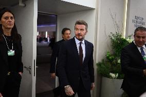 David Beckam at World Economic Forum Annual Meeting 2026 - Davos
