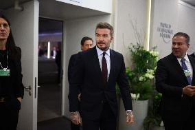 David Beckam at World Economic Forum Annual Meeting 2026 - Davos