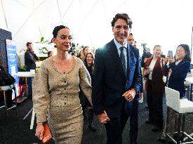 Katy Perry and Justin Trudeau at World Economic Forum Annual Meeting 2026 - Davos