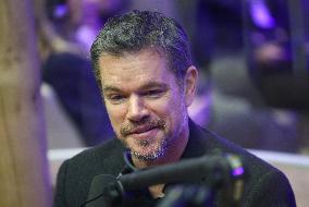 Matt Damon At World Economic Forum Annual Meeting - Davos