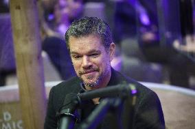 Matt Damon At World Economic Forum Annual Meeting - Davos