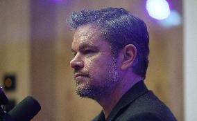 Matt Damon At World Economic Forum Annual Meeting - Davos