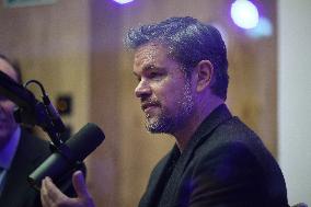 Matt Damon At World Economic Forum Annual Meeting - Davos