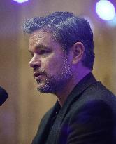 Matt Damon At World Economic Forum Annual Meeting - Davos