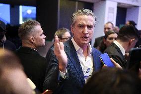 Gavin Newsom at World Economic Forum Annual Meeting - Davos