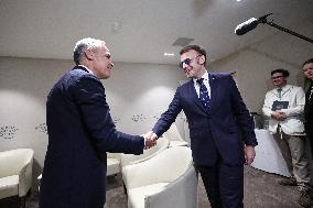 Macron And Carney At World Economic Forum Annual Meeting - Davos