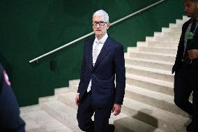 Tim Cook At World Economic Forum Annual Meeting - Davos