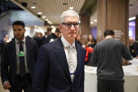 Tim Cook At World Economic Forum Annual Meeting - Davos