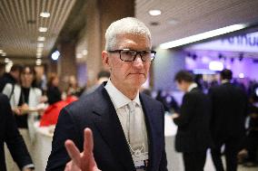 Tim Cook At World Economic Forum Annual Meeting - Davos