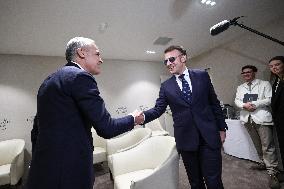 Macron And Carney At World Economic Forum Annual Meeting - Davos